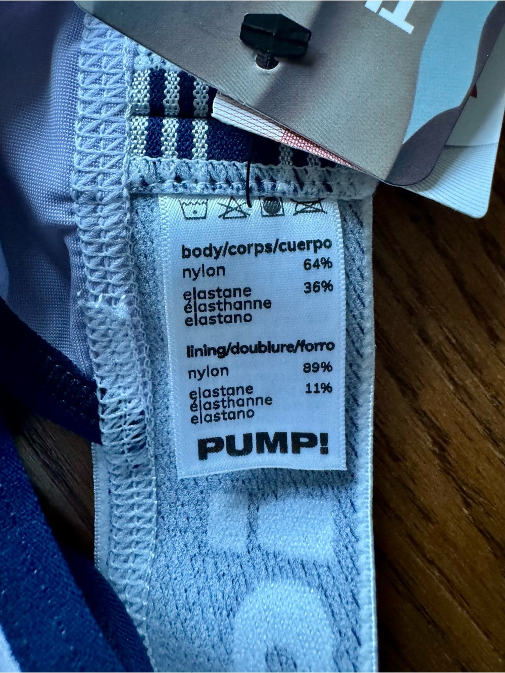 PUMP! Bloom Thong in Lavender with Dark Blue Trim (M) - NWT - Picture 5 of 5